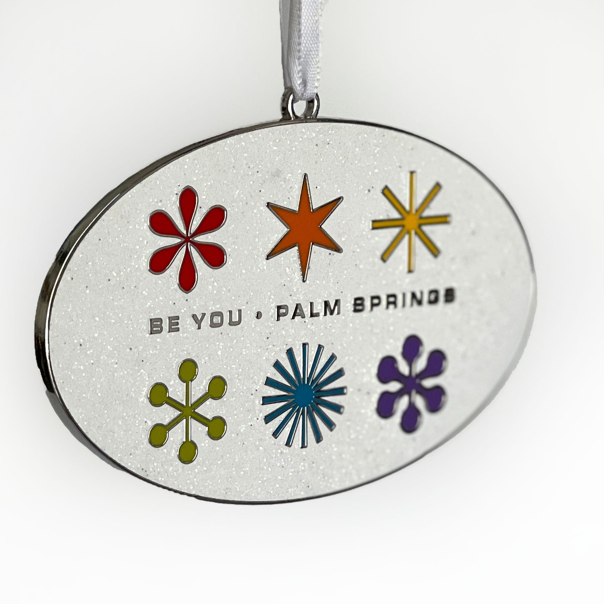Cloisonne Enamel Holiday Ornament - Be You Palm Springs - Destination PSP