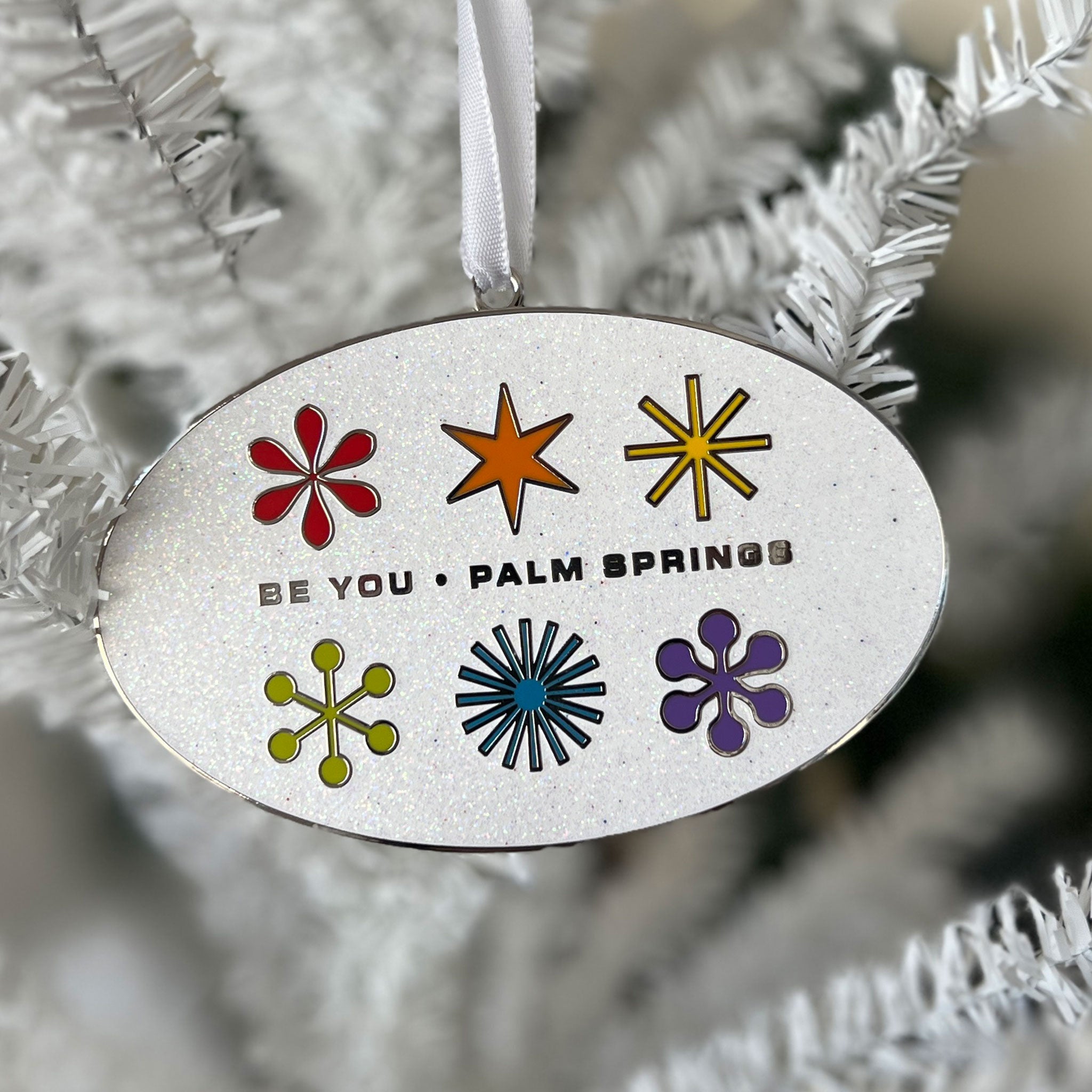 Cloisonne Enamel Holiday Ornament - Be You Palm Springs - Destination PSP