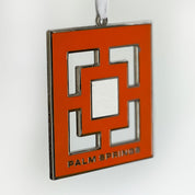 Cloisonne Enamel Holiday Ornament - Breeze Block Palm Springs - Destination PSP