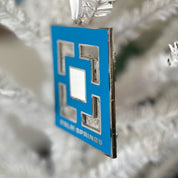 Cloisonne Enamel Holiday Ornament - Breeze Block Palm Springs - Destination PSP