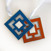 Cloisonne Enamel Holiday Ornament - Breeze Block Palm Springs - Destination PSP