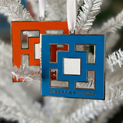 Cloisonne Enamel Holiday Ornament - Breeze Block Palm Springs - Destination PSP