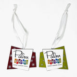 Cloisonne Holiday Ornament - Palm Springs Rainbow