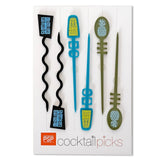 Cocktail Pick Set  - Tiki - Blue Green