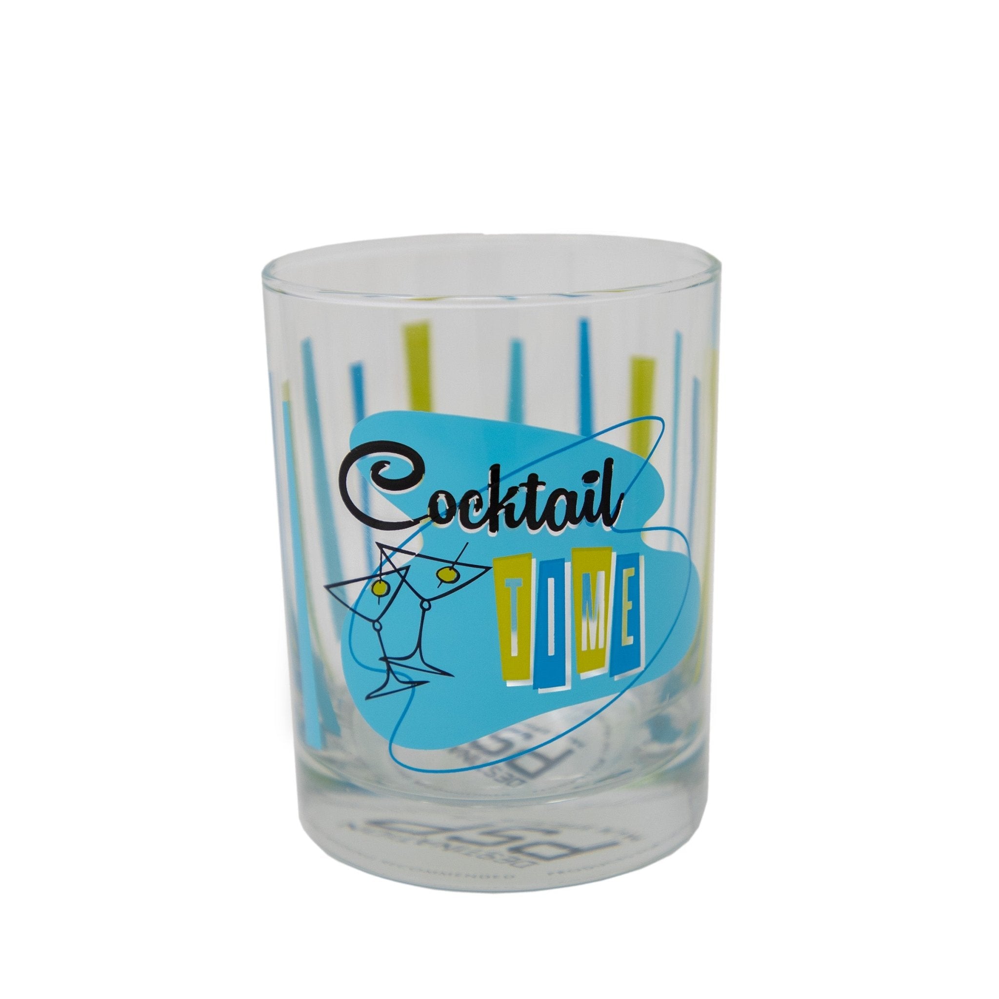 Cocktail Time Old Fashioned Glass (Single) - Blue Green - Destination PSP