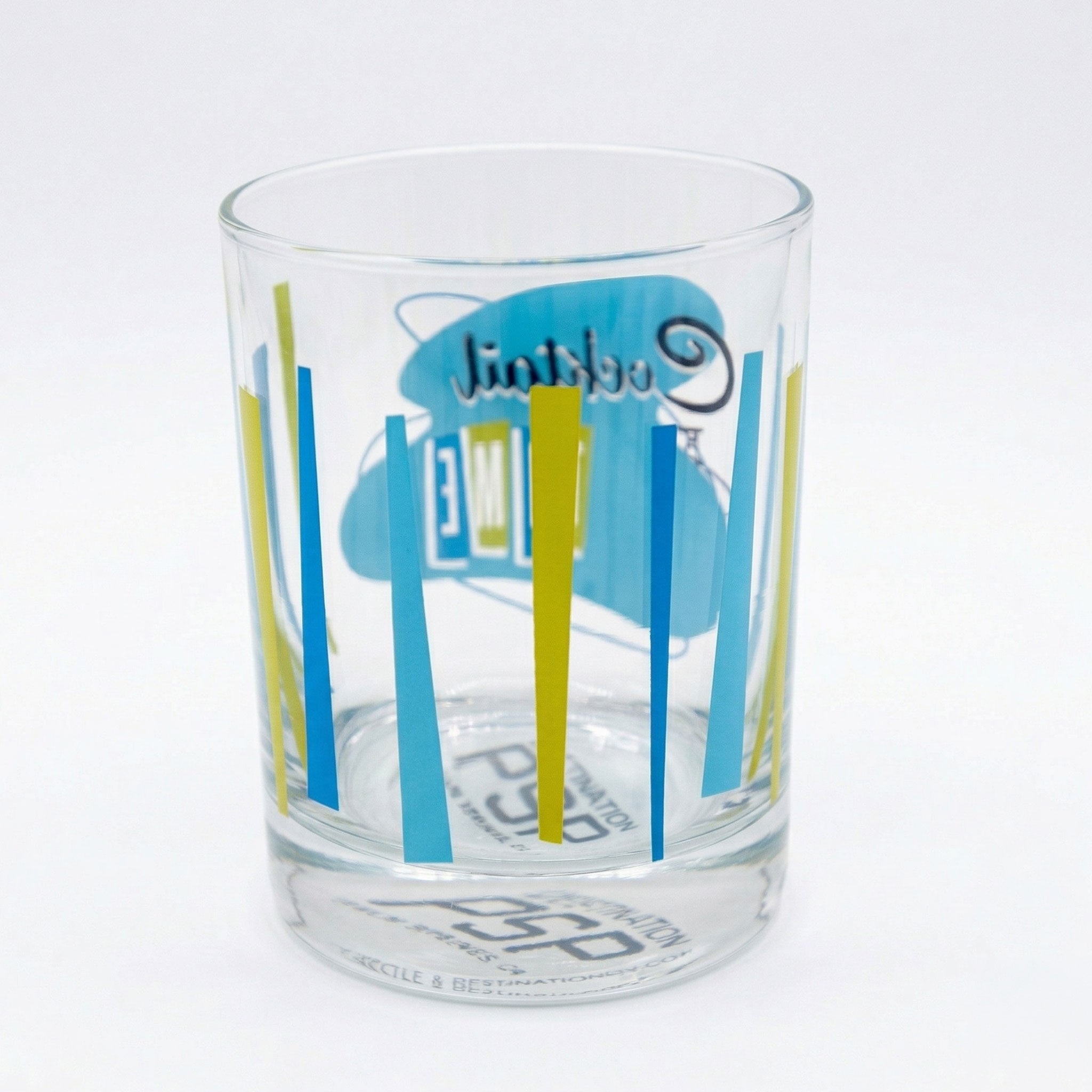 Cocktail Time Old Fashioned Glass (Single) - Blue Green