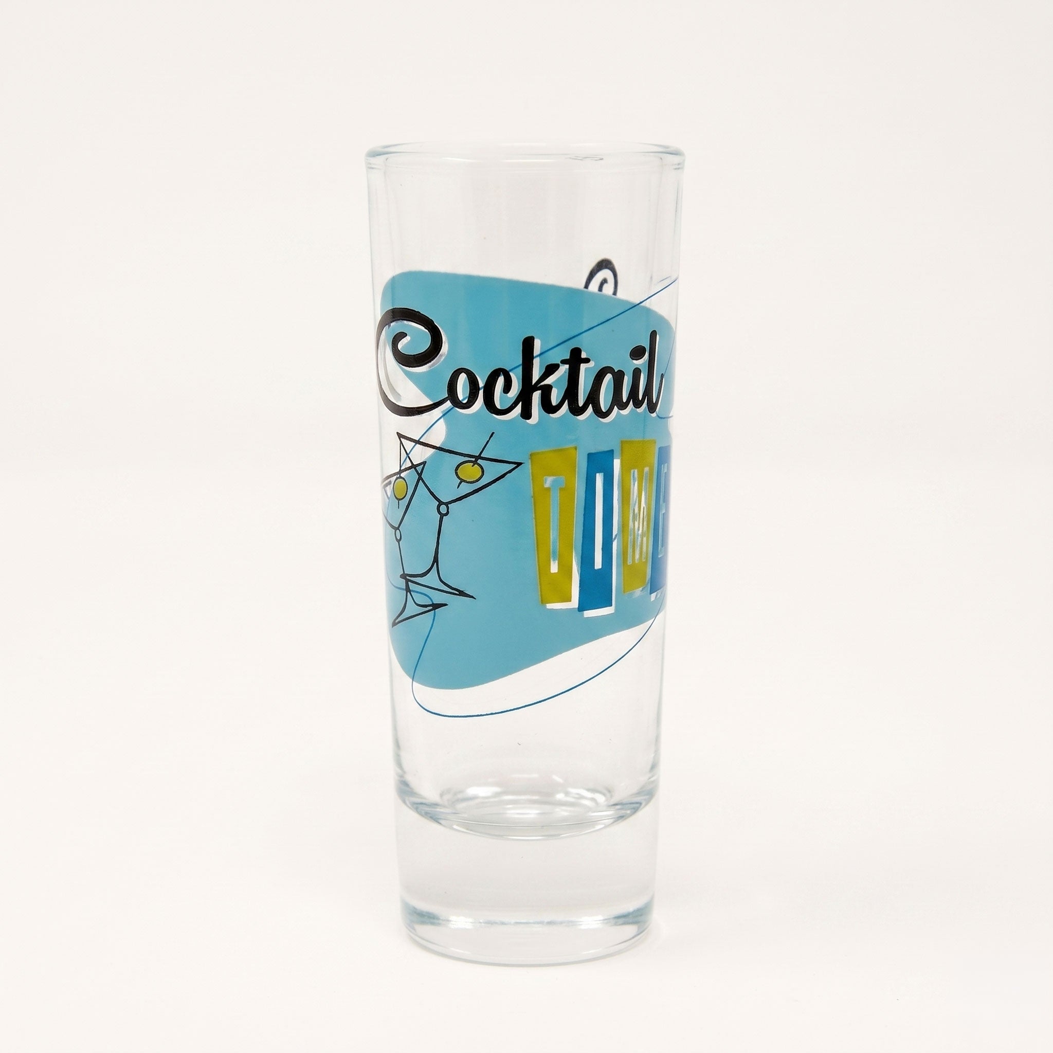 Cocktail Time Shot Glass - Blue (Single)
