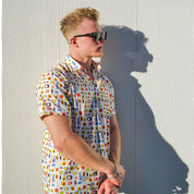 Cotton Mod Shirt - White Atomic - Destination PSP