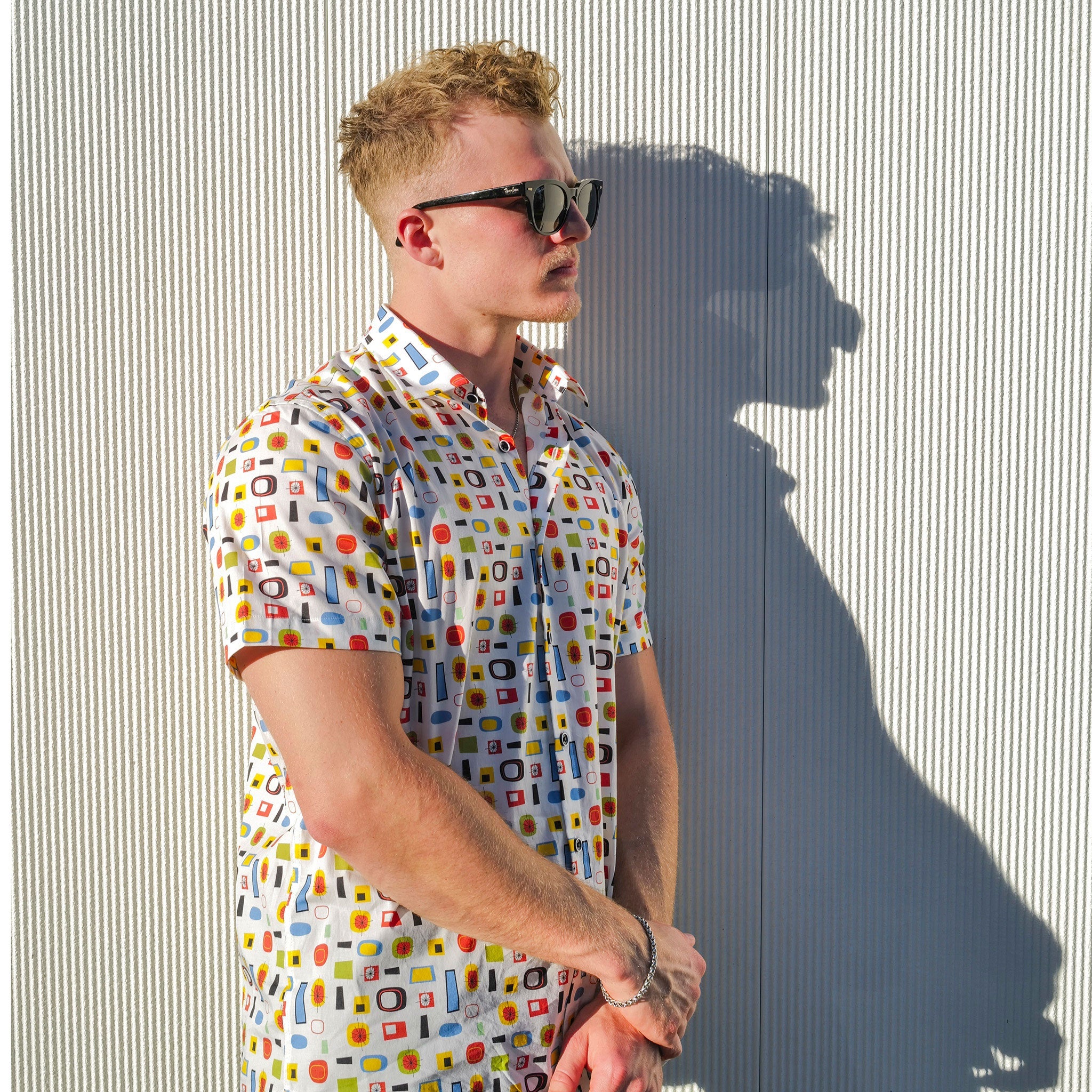 Cotton Mod Shirt - White Atomic - Destination PSP