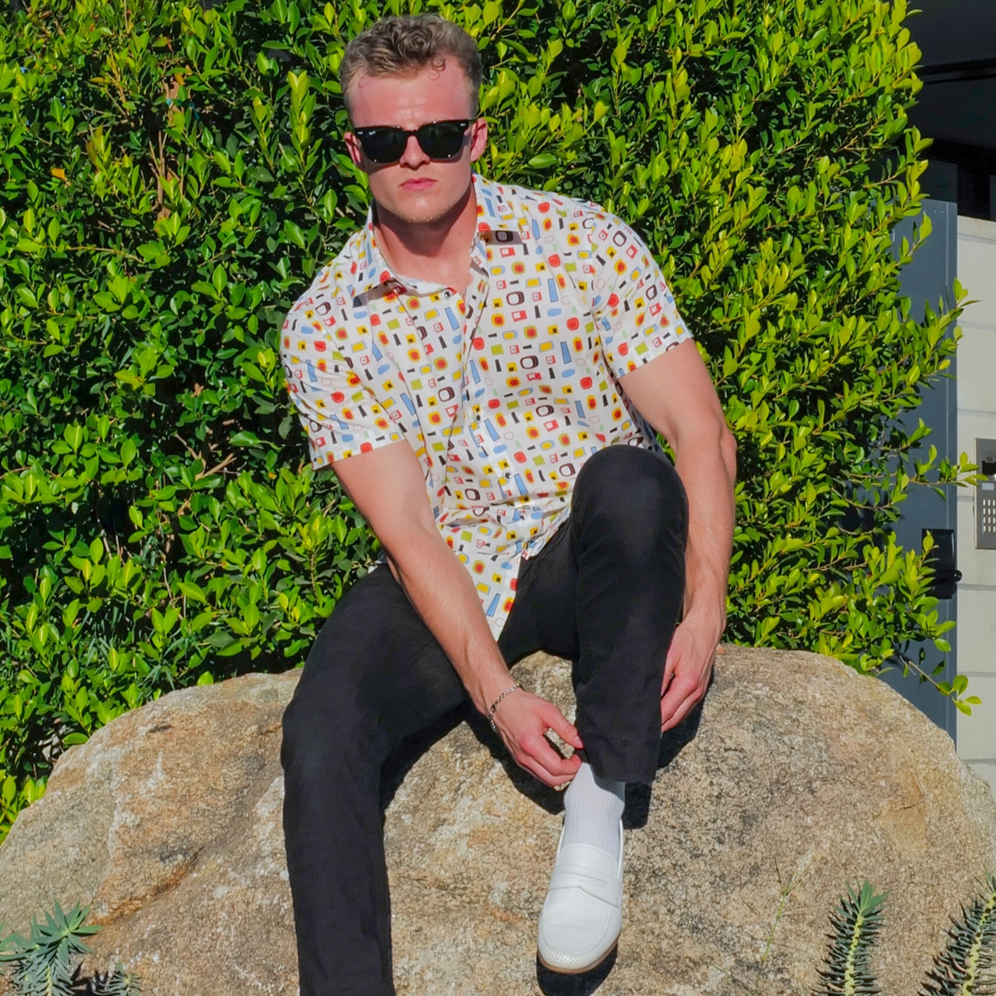 Cotton Mod Shirt - White Atomic - Destination PSP