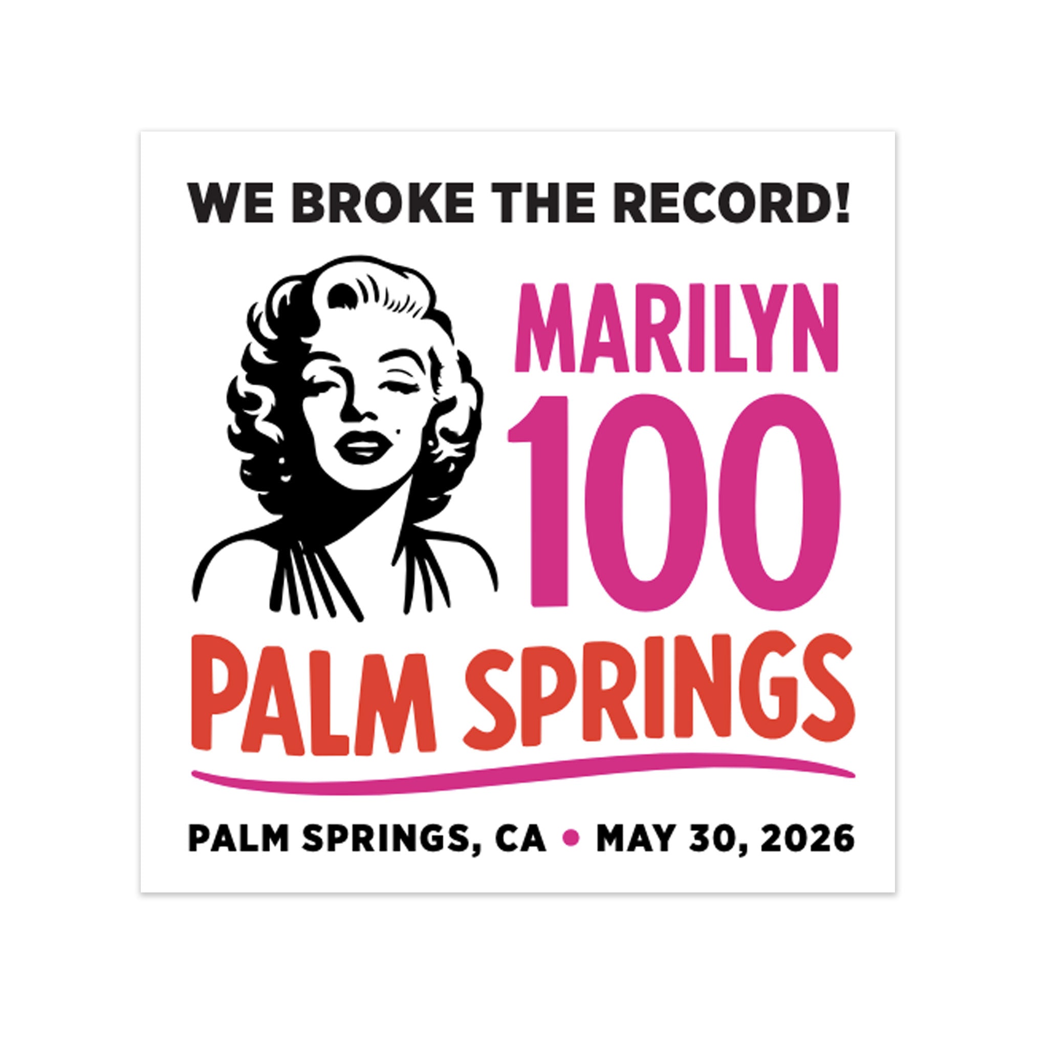 marilyn 100 sticker