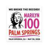 Marilyn 100 Palm Springs Sticker