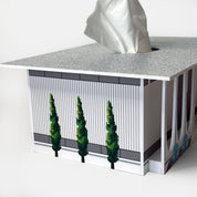 Midcentury Tissue Box Cover - Coachella Valley Bank