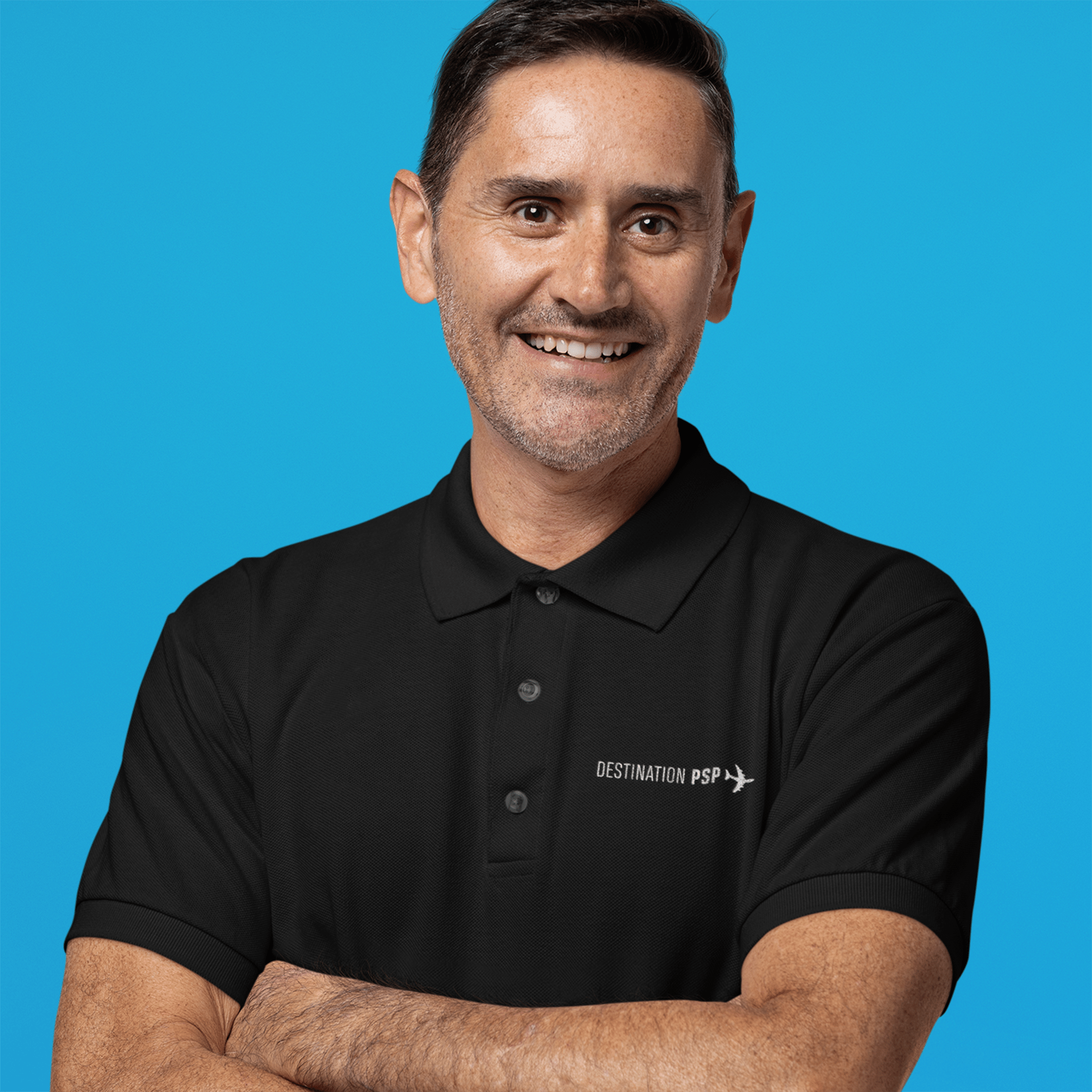 Destination PSP Cotton Pique Polo - Black - Destination PSP