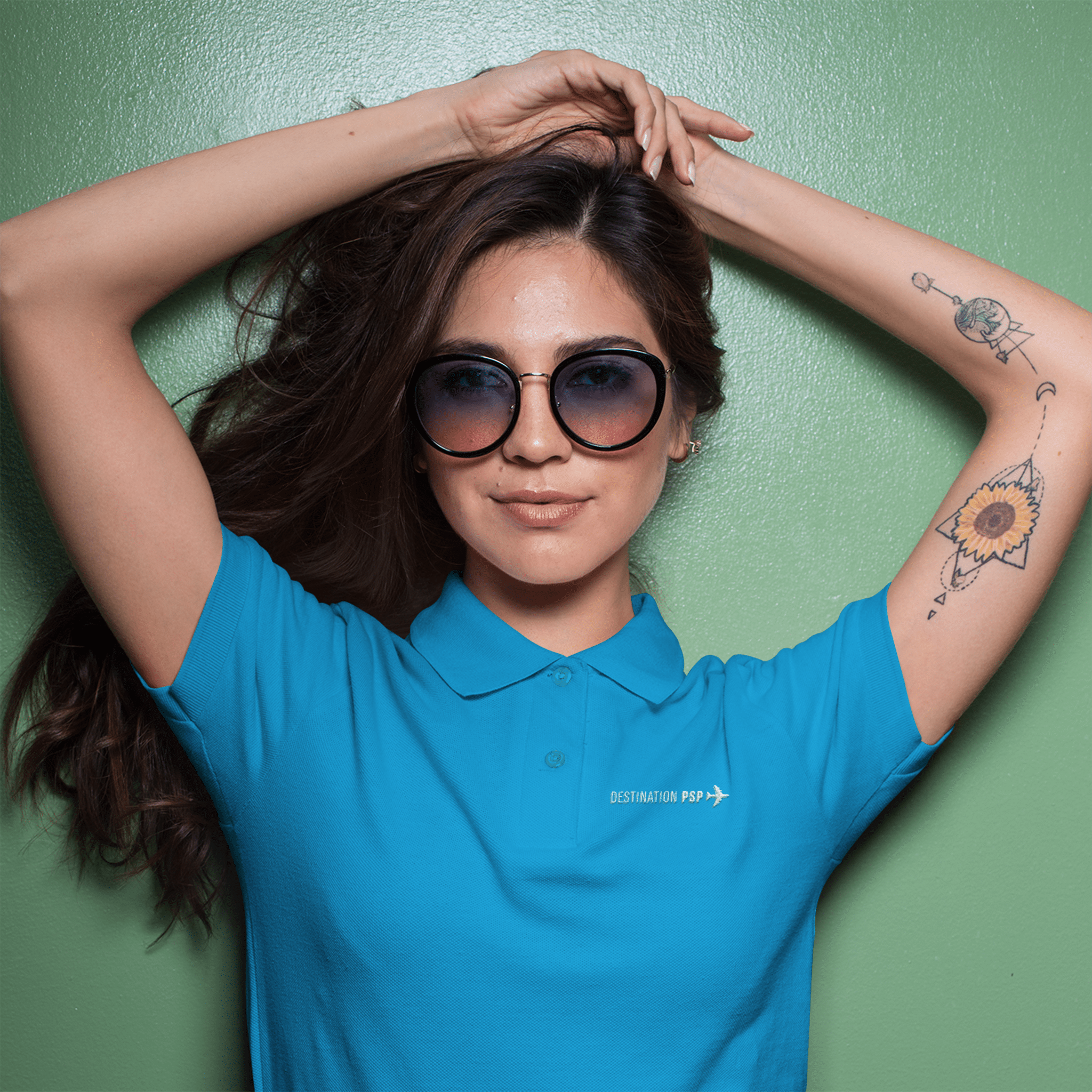 Destination PSP Cotton Pique Polo - Sapphire - Destination PSP