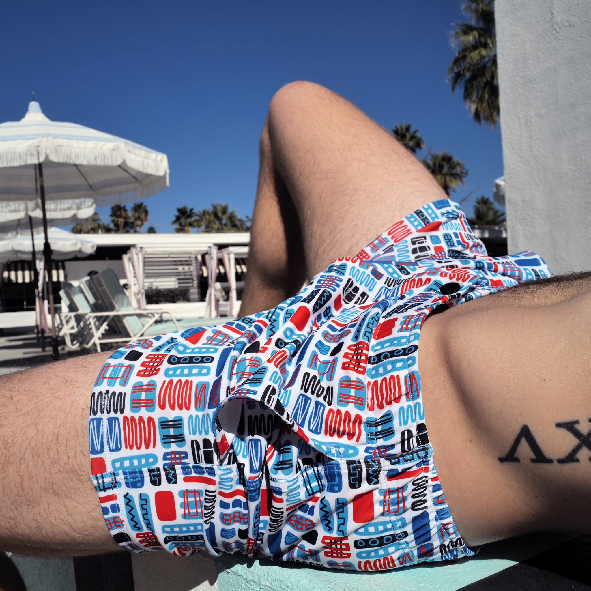 Mod Swim Shorts - Mambo - Shorter Length