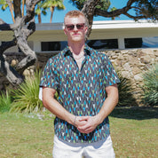 Cotton Mod Shirt - Lava Lamp Black