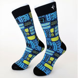 Mod Socks - Mambo Blue Green