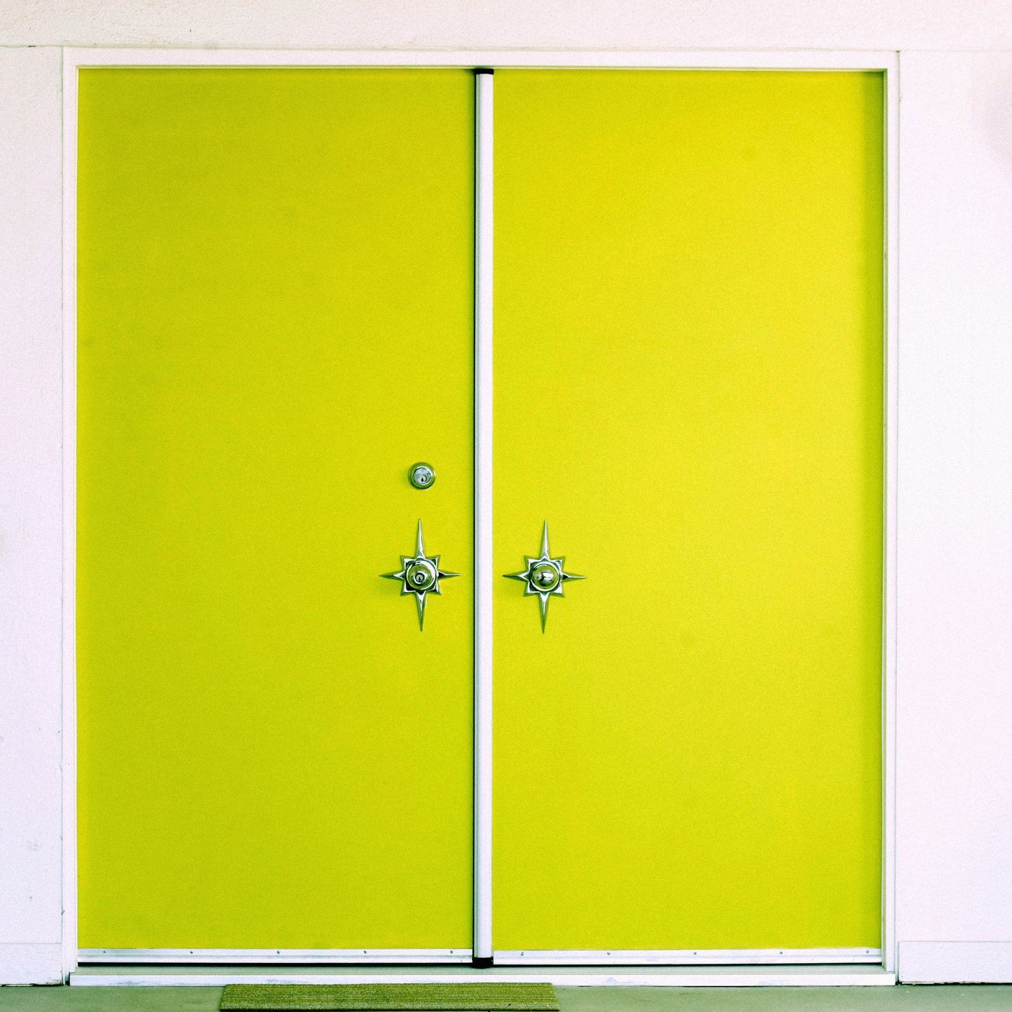 Doors of Palm Springs Photograph by Kelly Segré - Lime Green Doors - Destination PSP