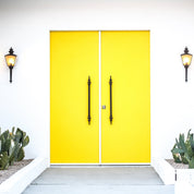 Doors of Palm Springs Photograph by Kelly Segré - Tall Handle Yellow Doors - Destination PSP