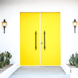 Doors of Palm Springs Photograph by Kelly Segré  - Tall Handle Yellow Doors
