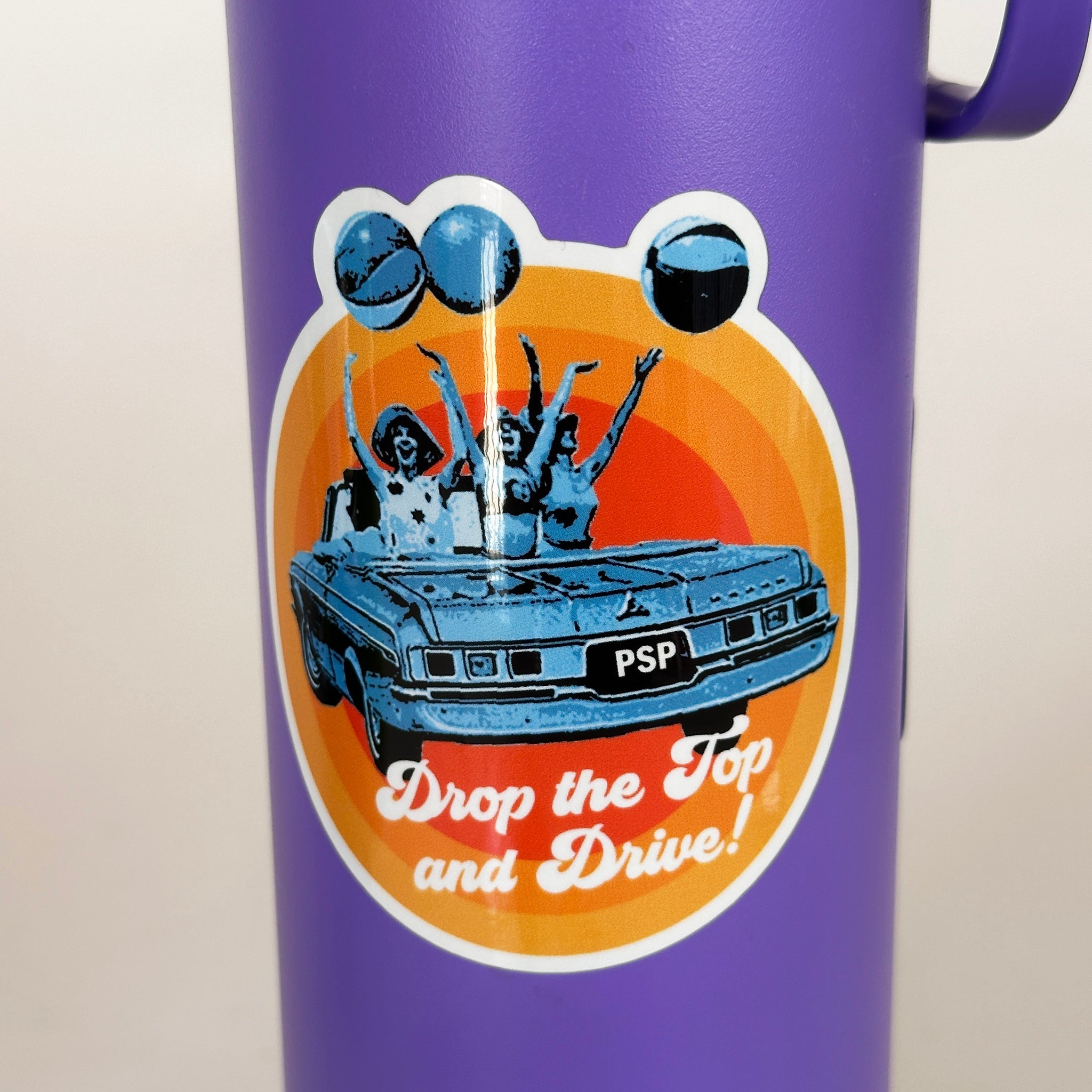 Drop the Top and Drive Sticker - Destination PSP