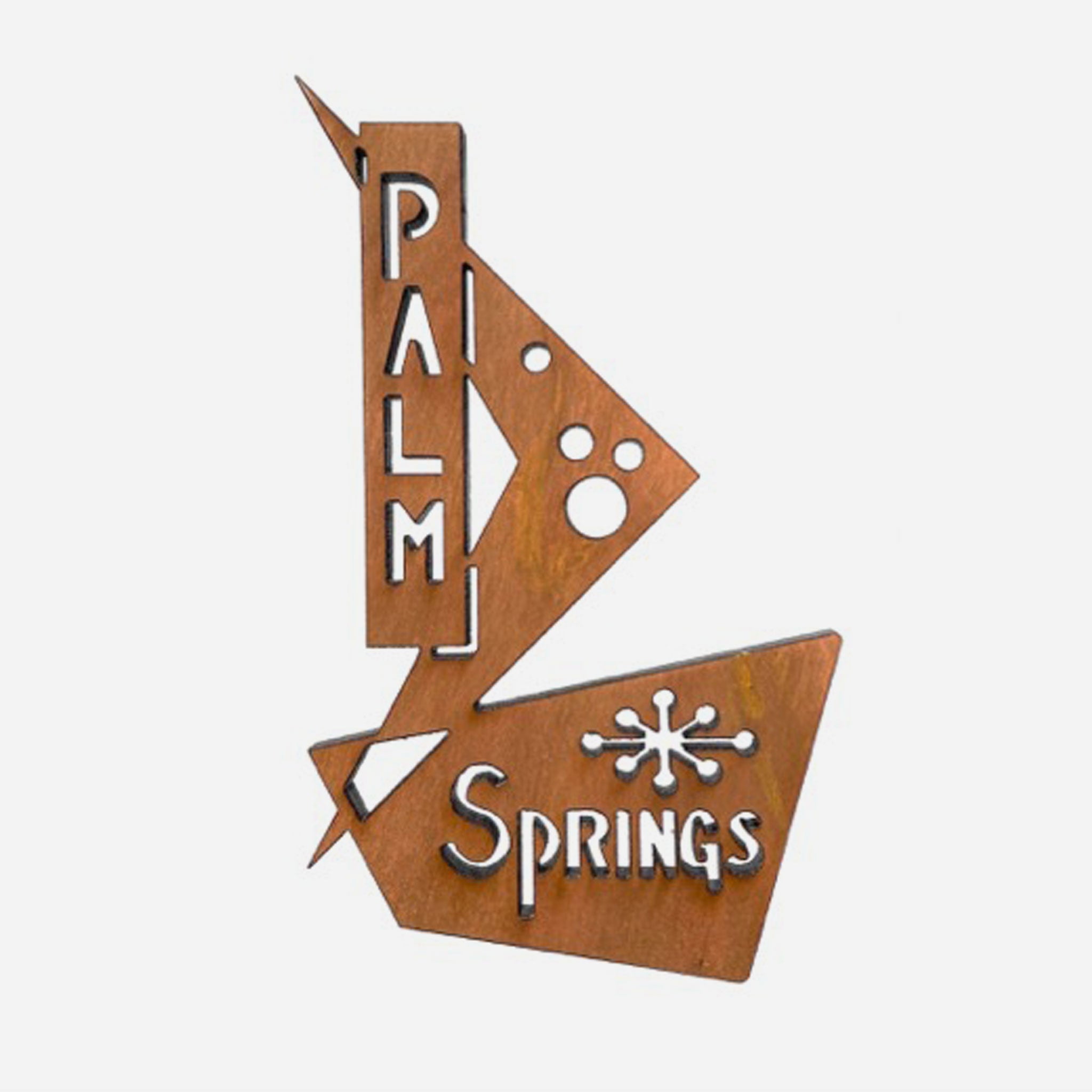 Frederick Arndt Wooden Ornament - Palm Springs Sign