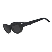 Black sunglasses on a white background