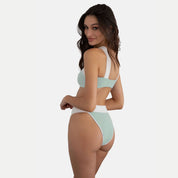 KYA Coco Reversible Swim Top - Azure Fleur/Seafoam - Destination PSP