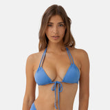 KYA Rylee Reversible Top - Azure Scrunch/Azure