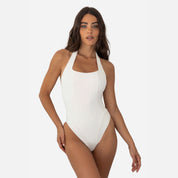 KYA Rosie One Piece Swimsuit - Ribbed Vanilla/Vanilla