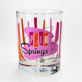 Palm Springs Martini Old Fashioned Glass - Fuchsia (Single glass)