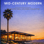 Mid-Century Modern: An Architectural Coloring Book
