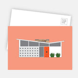 Midcentury House Postcard - Butterfly House