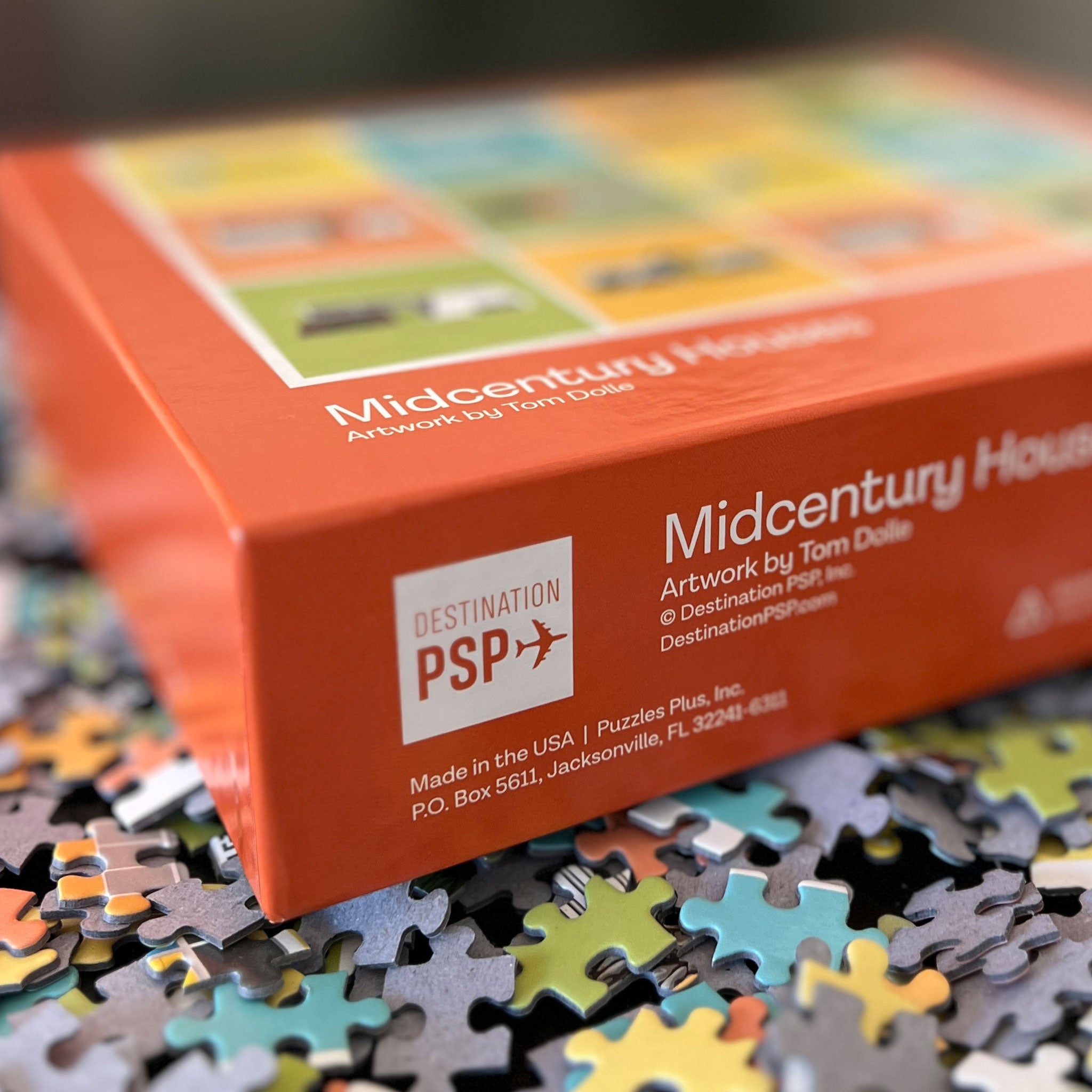 Midcentury Houses 1,000 Piece Puzzle - Destination PSP