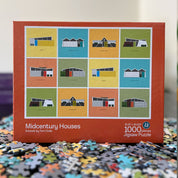 Midcentury Houses 1,000 Piece Puzzle - Destination PSP