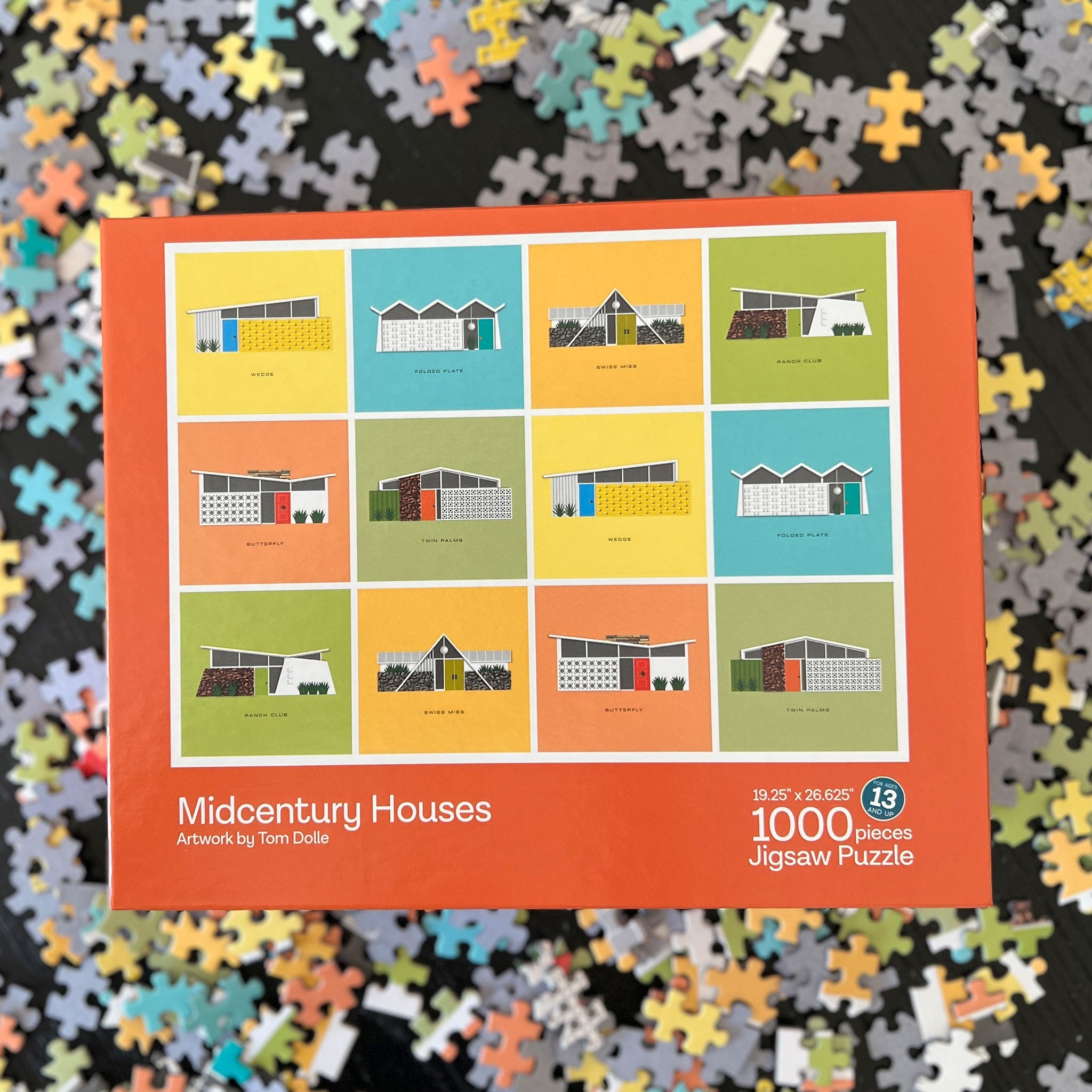 Midcentury Houses 1,000 Piece Puzzle - Destination PSP