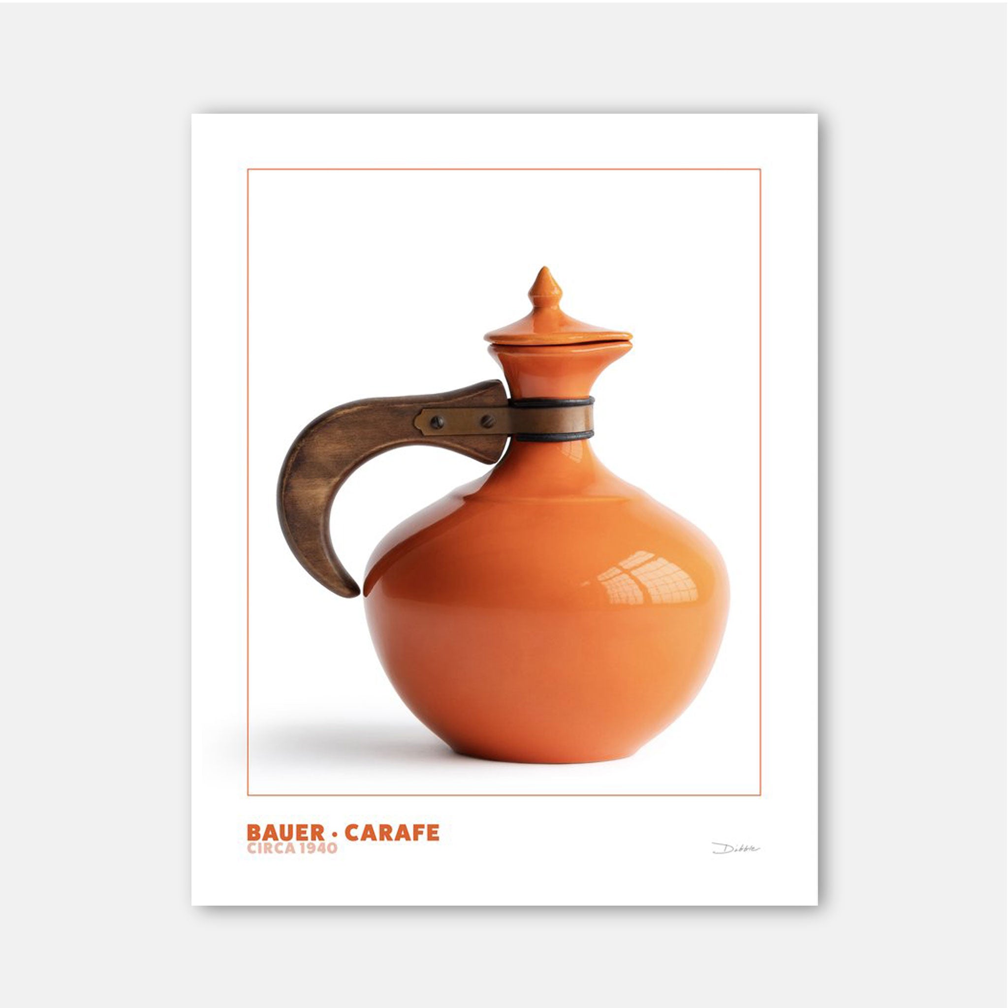 Midcentury Objectified Fine Art Print - Bauer Carafe - Destination PSP