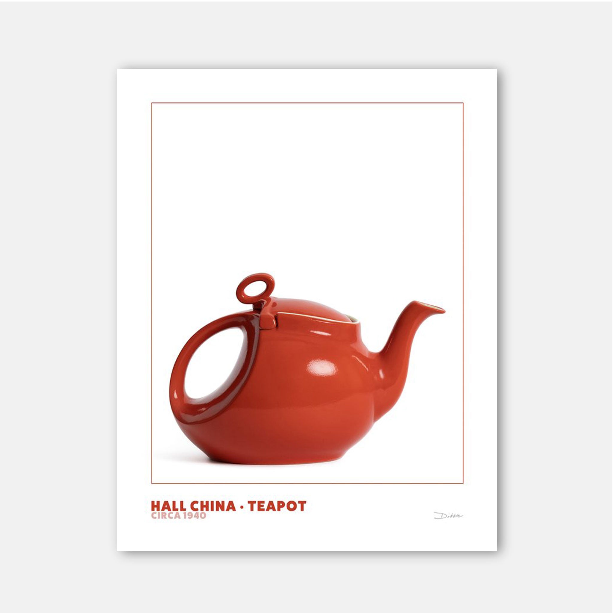 Midcentury Objectified Fine Art Print - Hall China Teapot - Destination PSP