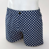 Mod Swim Shorts - Mini Dots Navy - Shorter Length