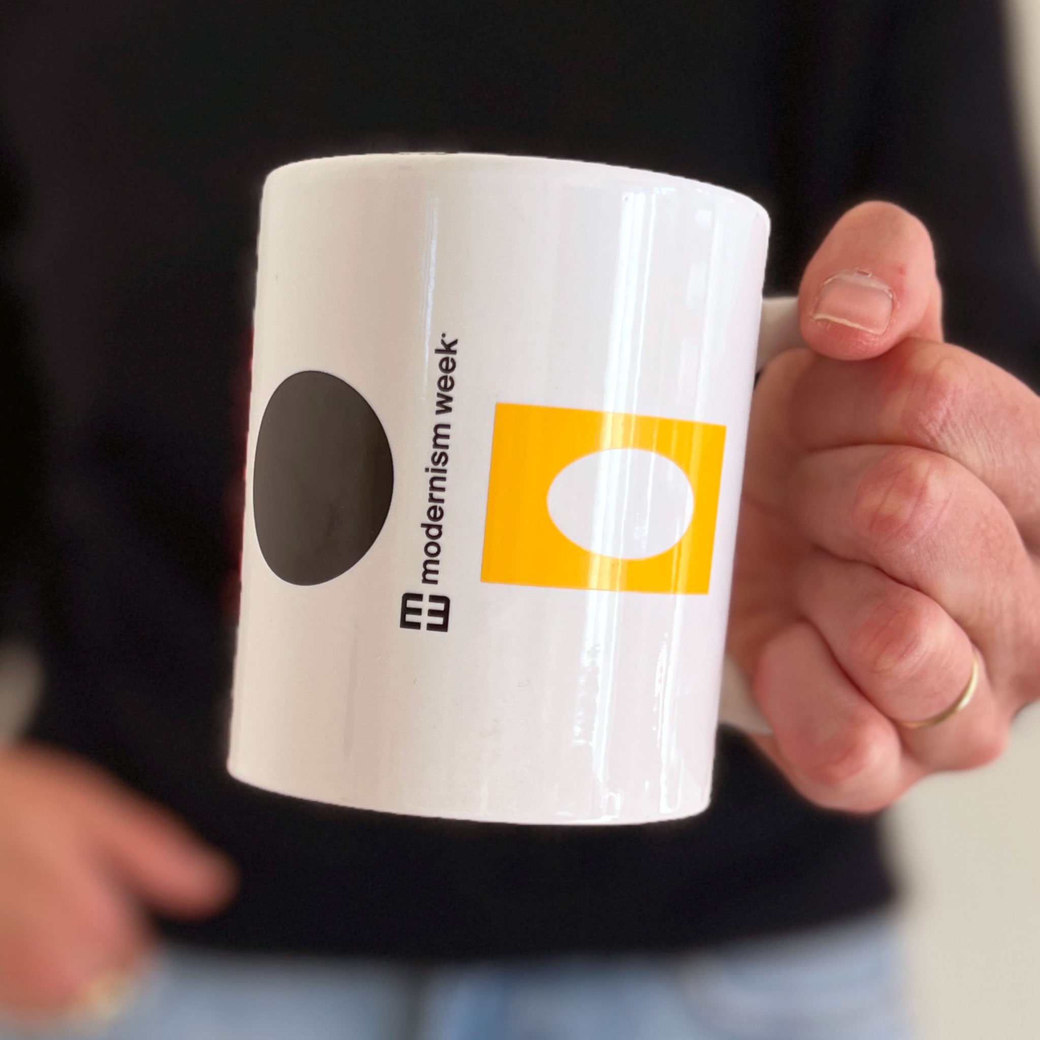 Modernism Week Mod Shapes Mug - White