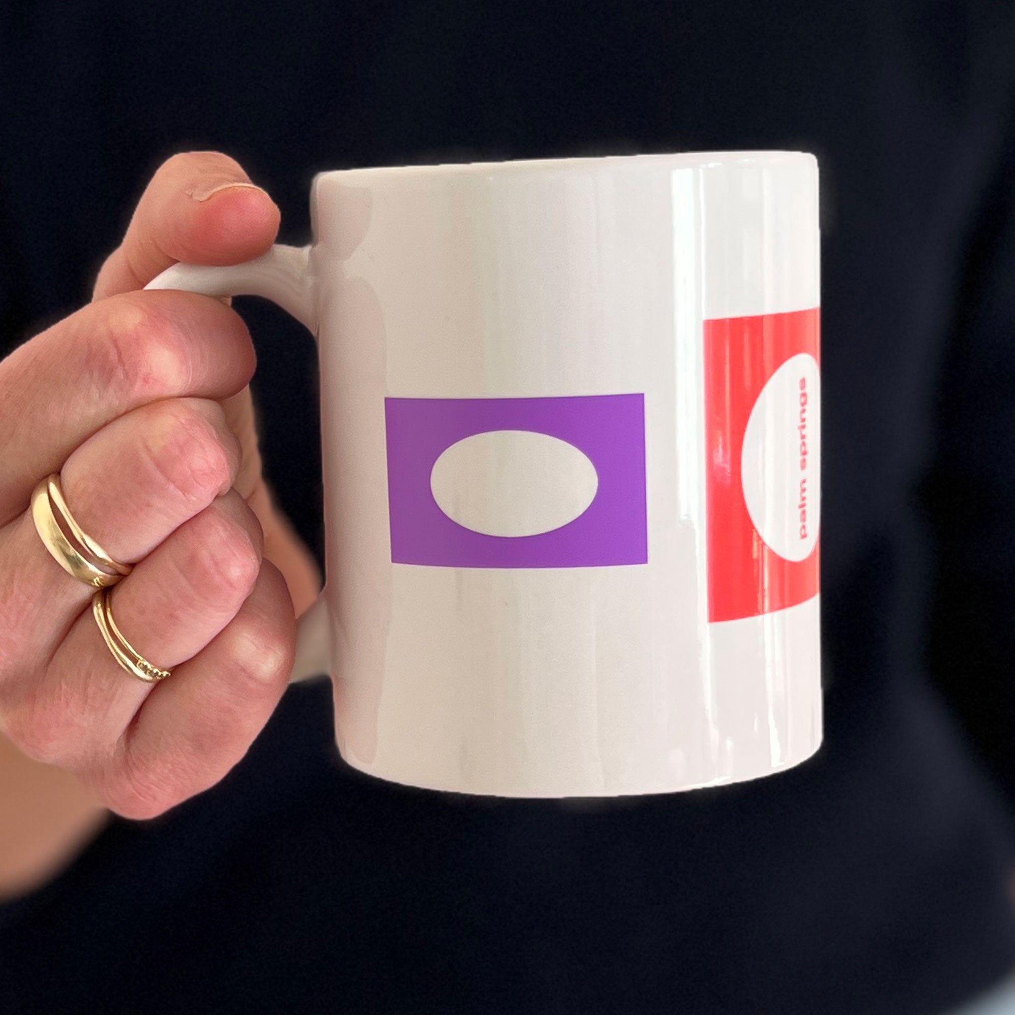 Modernism Week Mod Shapes Mug - White