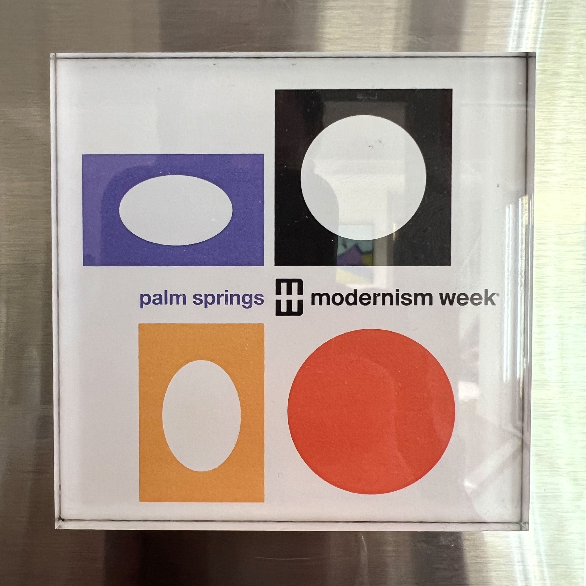 Modernism Week Acrylic Magnet - Mod Shapes