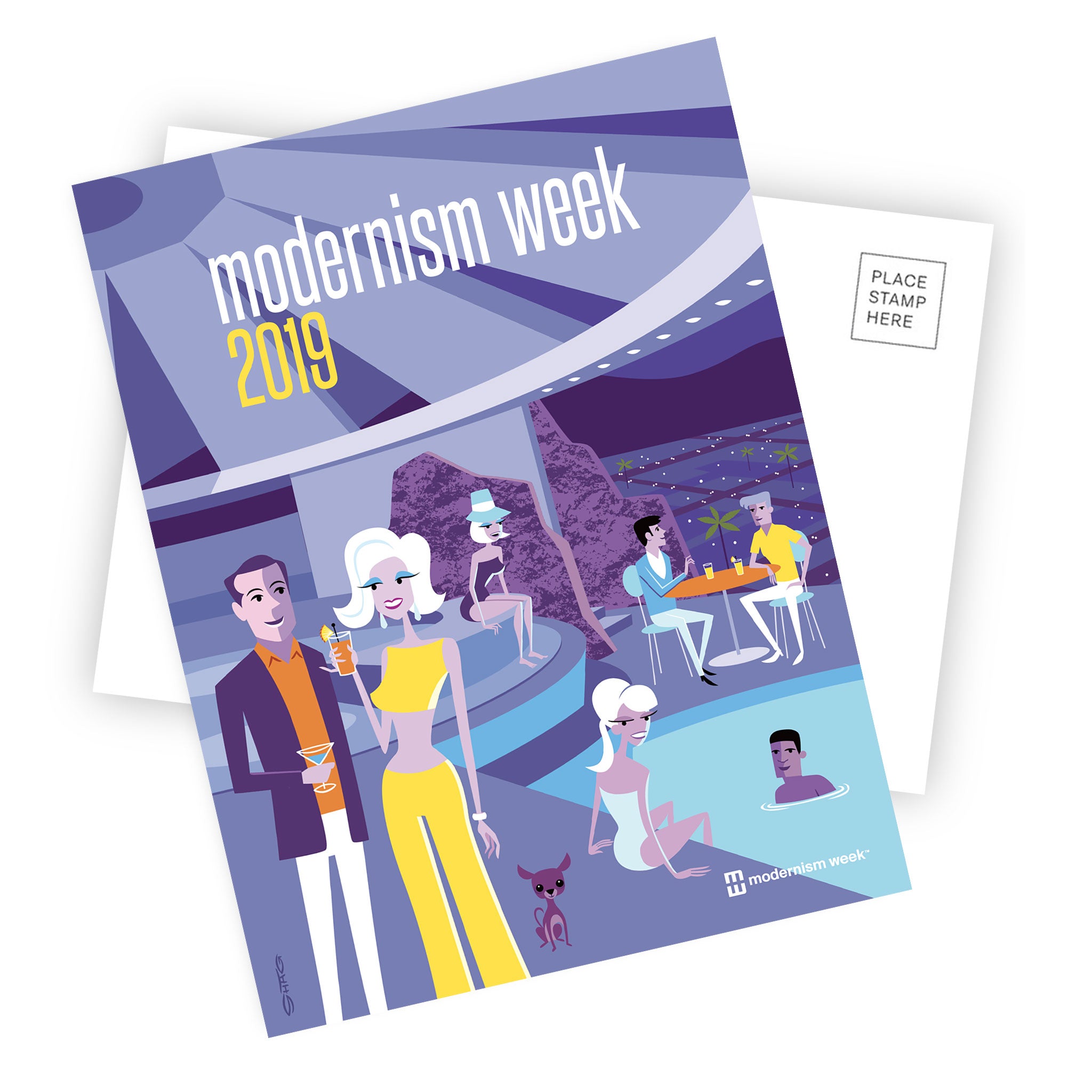 Shag Modernism Week Postcard Set