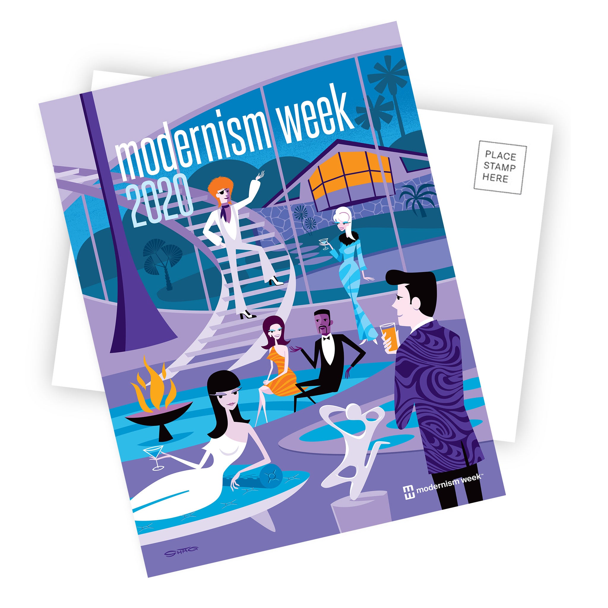Shag Modernism Week Postcard Set