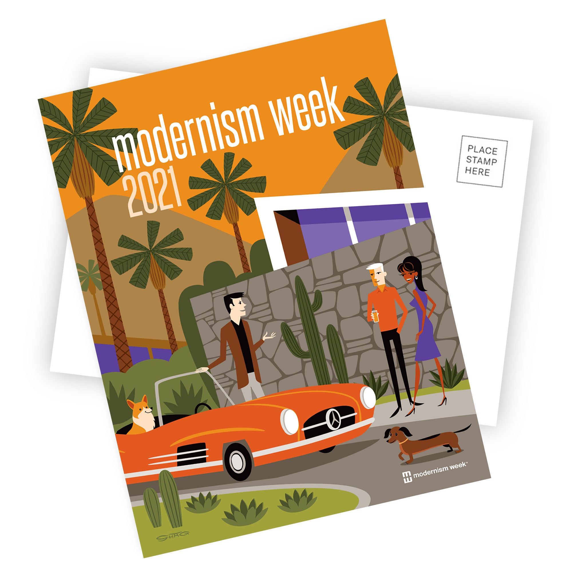 Shag Modernism Week Postcard Set