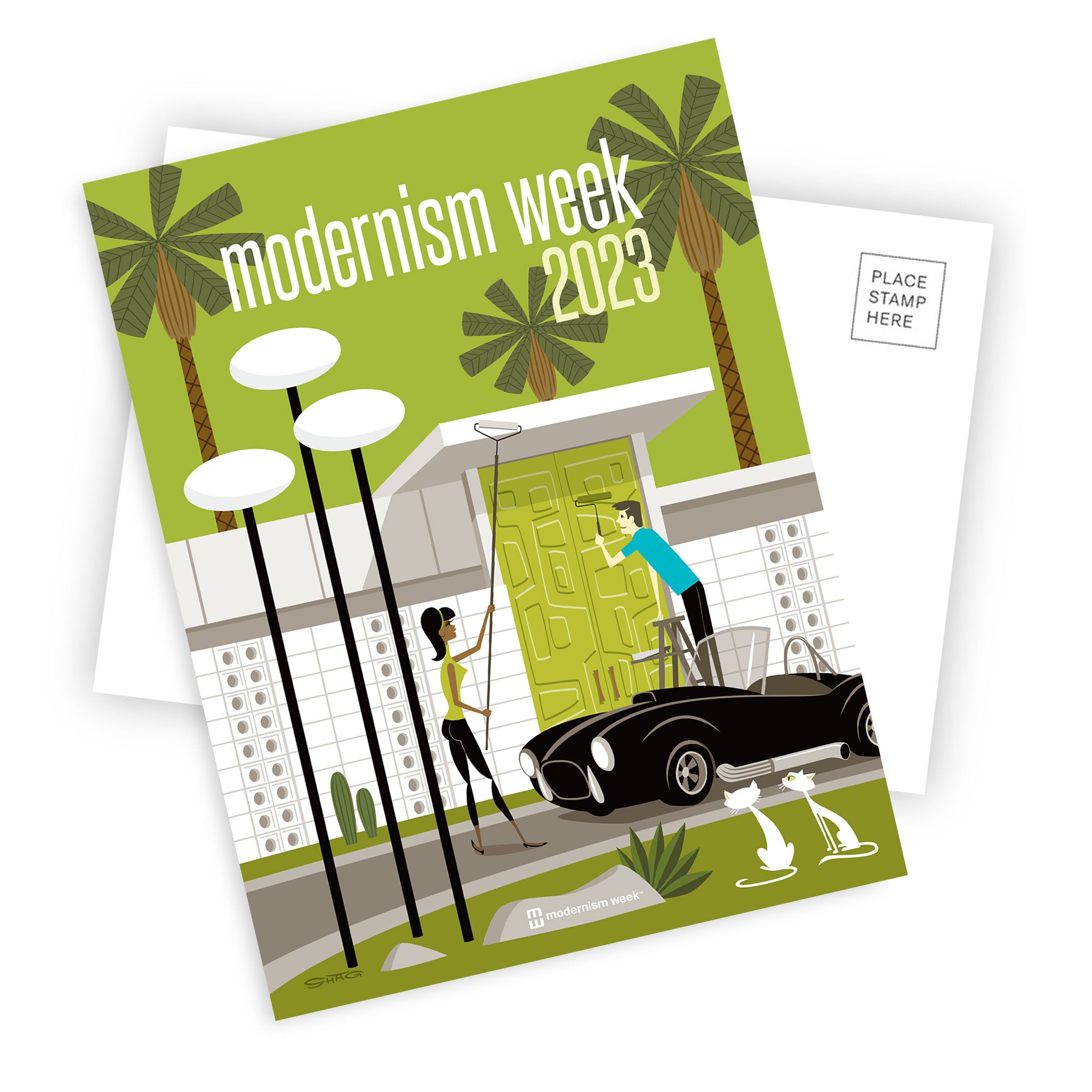 Shag Modernism Week Postcard Set