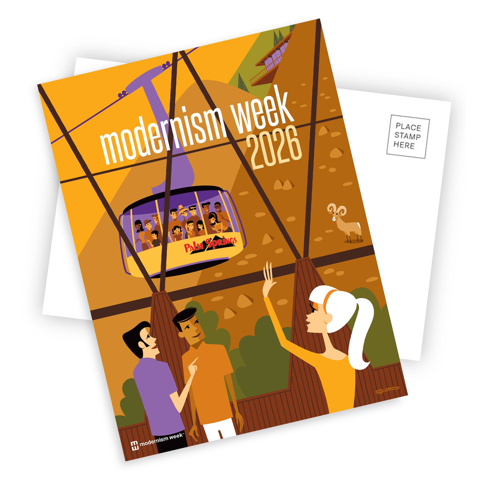 Shag Modernism Week Postcard Set