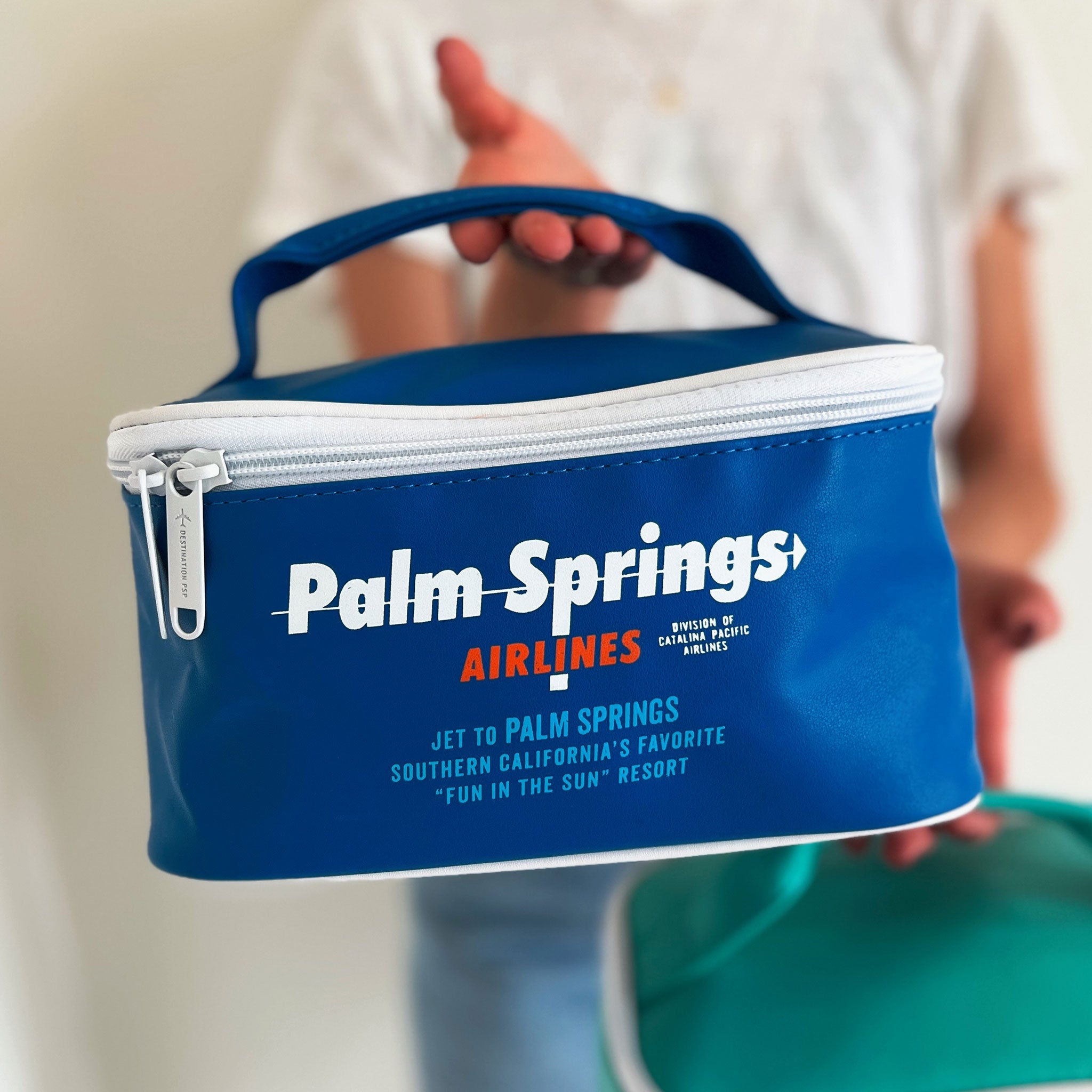 Palm Springs Airlines Box Bag - Blue - Destination PSP