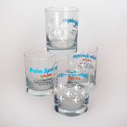 Palm Springs Airlines Old Fashioned Glasses (Set of Four)